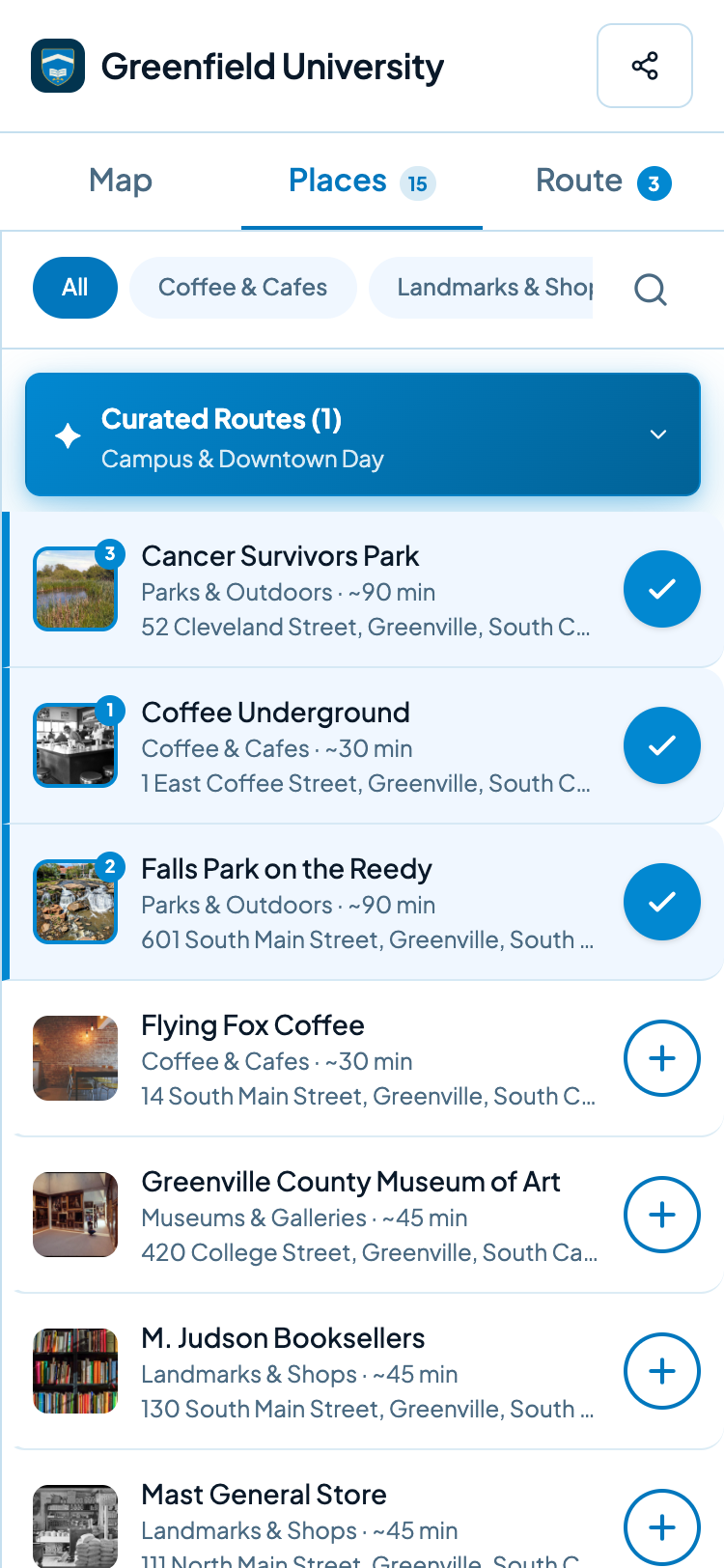 Greenfield University filtered by category